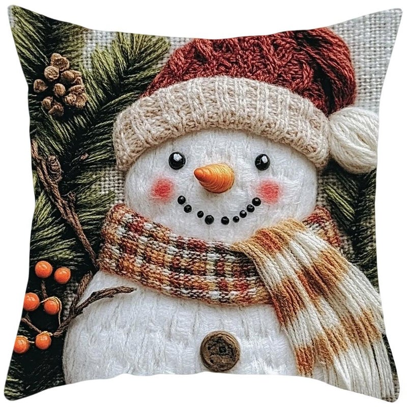 Peach-skin Christmas pillowcase